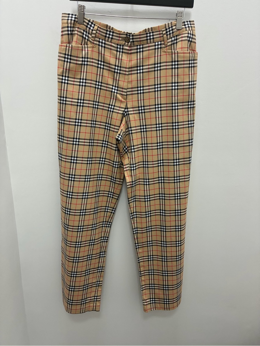 Burberry Signature Check Plaid Casual Pants